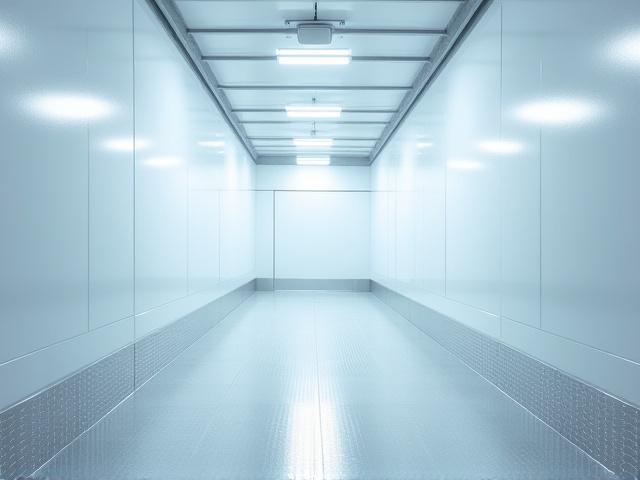 Pristine interior of a refrigerated trailer